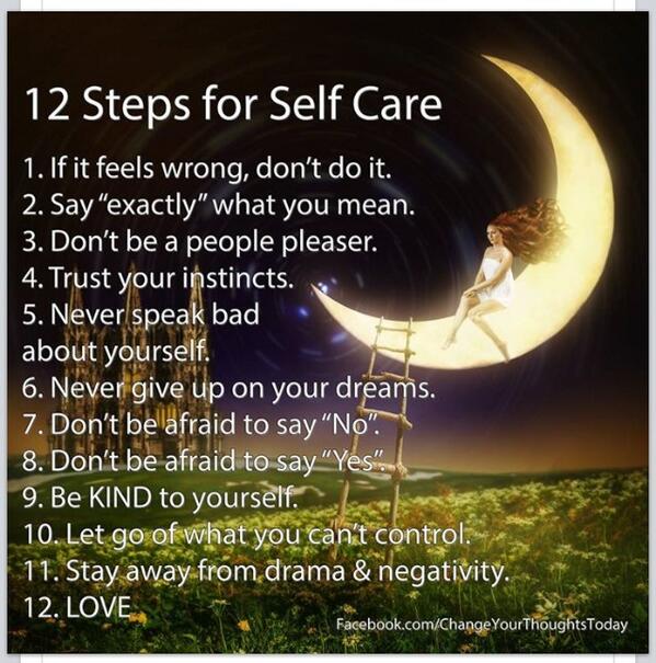 Help4Fathers's tweet image. 12 Steps For Self Care