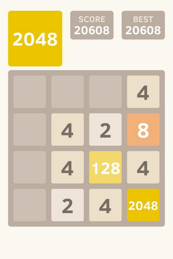Benjamin_West1's tweet photo. I got to the 2048 tile! @2048_game https://t.co/cjmq2aTG6T  happy days! #2048 http://t.co/hSdu7W9Lcf