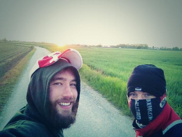 London2Lucca's tweet image. Just left bushcamp. Set out at sunrise. Genoa here we come!