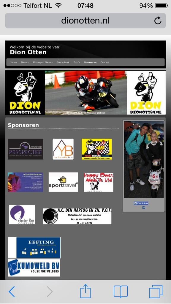 Coiffurevdree's tweet photo. Sponsor van Rossi in de dop #www.dionotten.nl #vanderreecoiffure.nl #TTAssen http://t.co/UZKUKplhXi