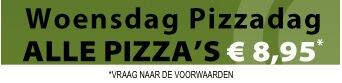 Het is weer woensdag! Dat betekent pizzadag!