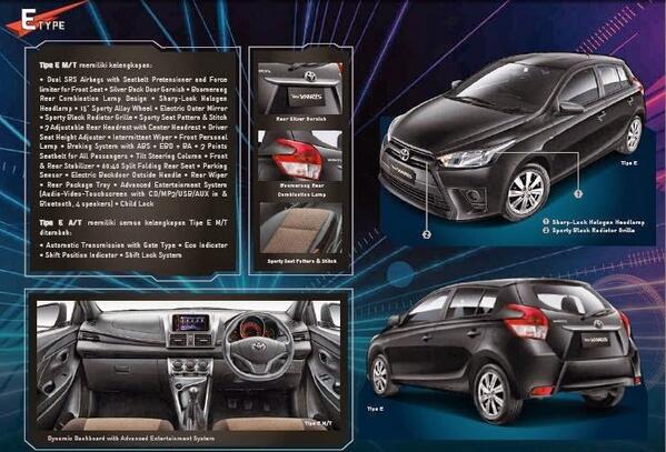 "<a href="/Ivan_Auto2000/">Mang Ivan Toyota TAA</a>: All New Yaris Tipe E <a href="/Auto2000TAAPLG/">Toyota AUTO 2000 TAA</a> <a href="/YarisPalembang/">ToyotaYarisPalembang</a> "