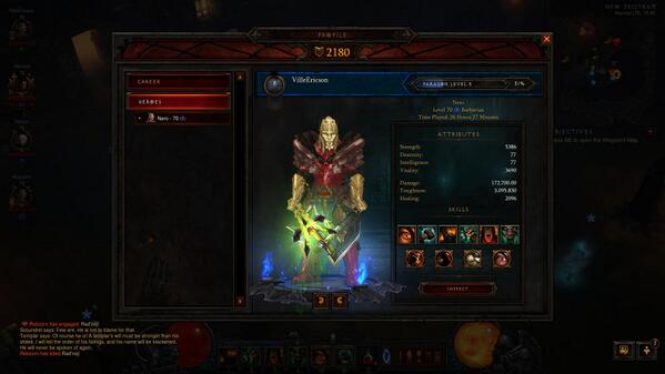 VilleEricson's tweet image. #Level70 #ReaperOfSouls #AdventureMode