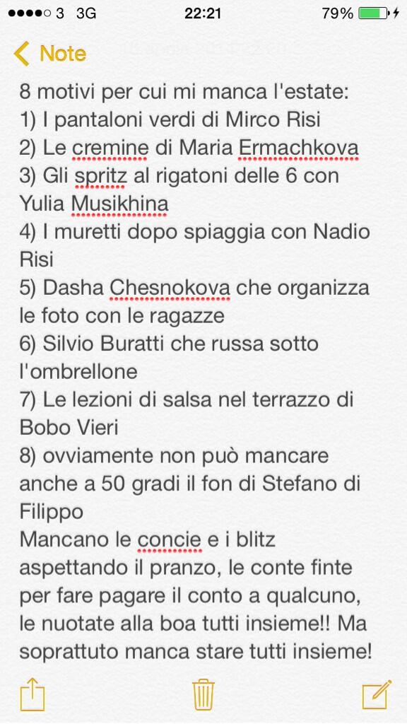 <a href="/MircoRisi/">Mirco Risi</a> <a href="/stefanodf80/">Stefano Di Filippo</a> <a href="/mariaermachkova/">Maria Ermachkova</a> <a href="/YuliaMusikhina/">Yulia Musikhina</a> <a href="/Nadio08/">Nadio Risi</a> <a href="/vieri_bobo/">Christian Vieri</a> <a href="/buratti58/">Silvio Buratti</a> <a href="/DashaChesnokova/">Daria Chesnokova</a> E I VOSTRI?