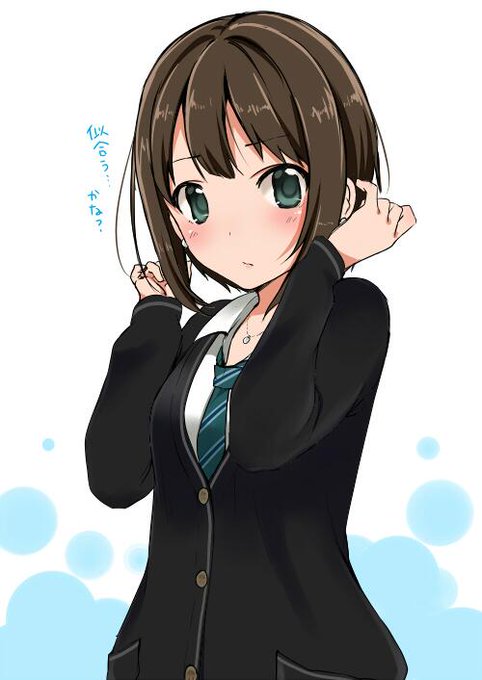 ショートカット渋谷凛ちゃんらくがき。個人的にすごいアリ。 