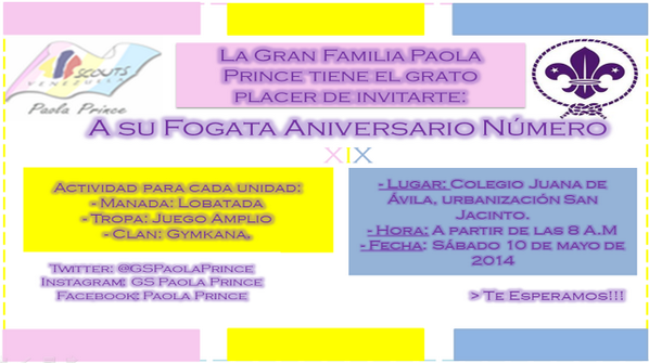 GsPaolaPrince's tweet photo. El @GsPaolaPrince cumple 19 años y lo vamos a celebrar en grande. Estás invitado! http://t.co/mvIruuUaQu
