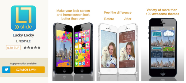 Tweetanapp's tweet photo. #app #scratch Create awesome lock screen background with Lucky Locky. Follow to get it free http://t.co/Kv7hYXrZwP http://t.co/2UAipFO8Oi