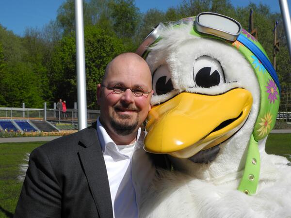 Opening Landesgartenschau Papenburg. Ik links (voor de duidelijkheid).