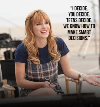 justinemagazine's tweet photo. We've decided to #goFAAR w/ @bellathorne to stand up to underage drinking! Have YOU? http://t.co/3WlYaVe6M0 #iDECIDE http://t.co/2aw02ETfos