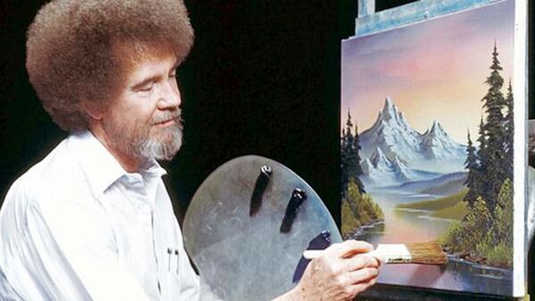 TheAVClub's tweet photo. Study the happy little numbers with a statistical analysis of Bob Ross’ Joy Of Painting http://t.co/fn8GGJEoX8 http://t.co/m5vr5asOh3