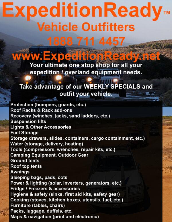 ExpeditionRead's tweet image. The new Expedition Ready ad. Please re-tweet or Favorite. Thanks for your support.