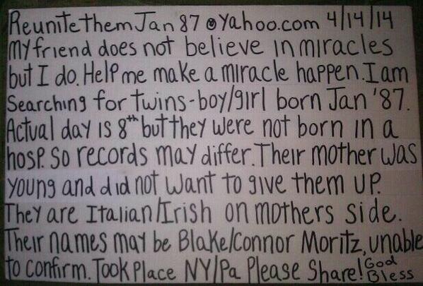 #adopted #adoptedtwins #searchformother #findfamily #adoptedjan87 #twinsboygirl #findmymother #jan1987 #locatemother