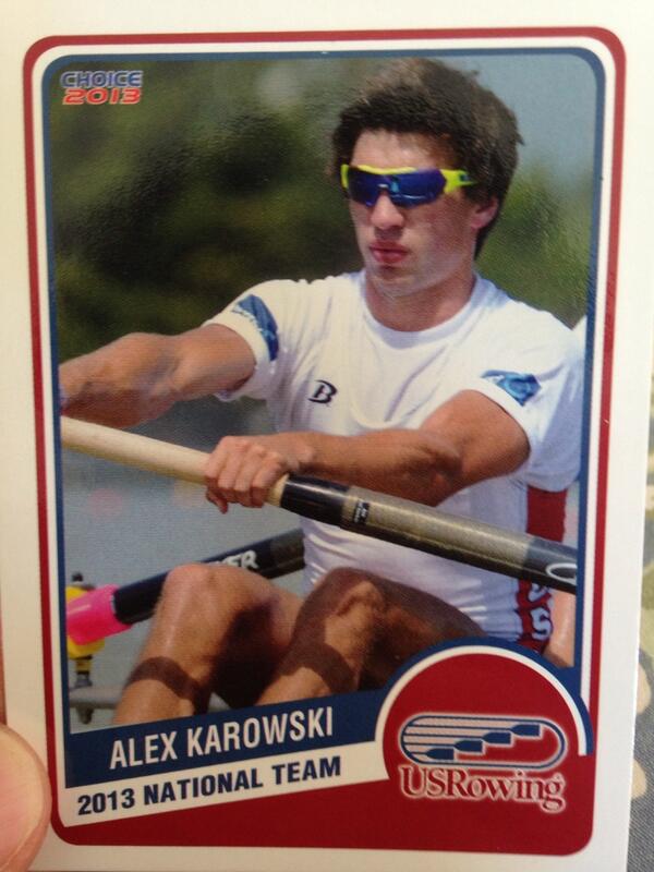 Not everyday that you are handed 5000 or so 'rowing cards' of yourself...thanks @usrowing ! (spelling was so close!)