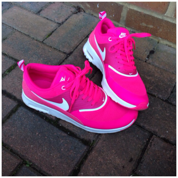 nike air max thea pink foil white