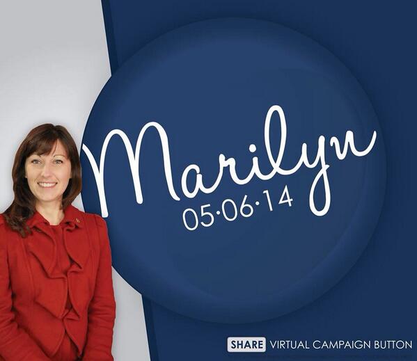 Share my virtual campaign button with your followers by retweeting ... Vote Marilyn on 05.06.24.