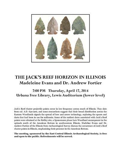 #ISAS' Dr. Fortier and Madeleine Evans will be @UrbanaLibrary on 4/17 presenting Jack's Reef (hint:it's not a beach)