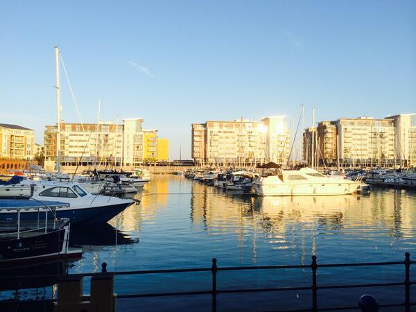 Relaxing in port