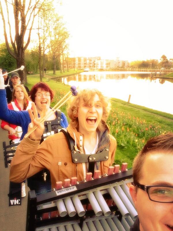 Voor de eerste keer buiten-selfie!