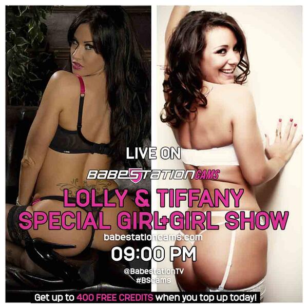 On http://t.co/5LlQxSn9nz from 9pm #Special #GIRLonGIRL #WEBcam show featuring LOLLY &amp; @666tiffanyc #TOPup now! http://t.co/lrQl5MCbbT