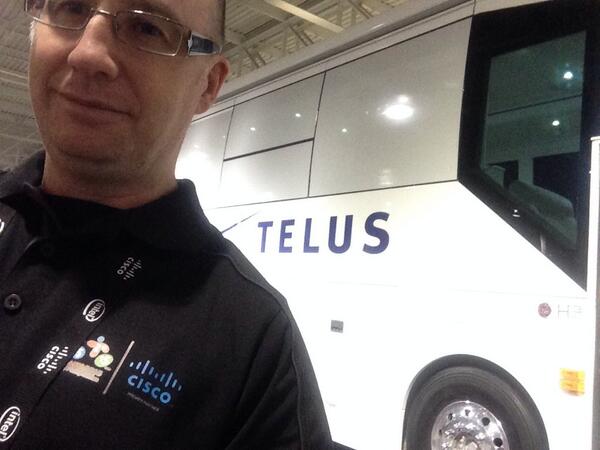 chlemeli's tweet image. Welcome aboard!!! Come to see us at #CiscoConnect_TO and do a #selfie with my bus to get a chance to win your  #kobo!