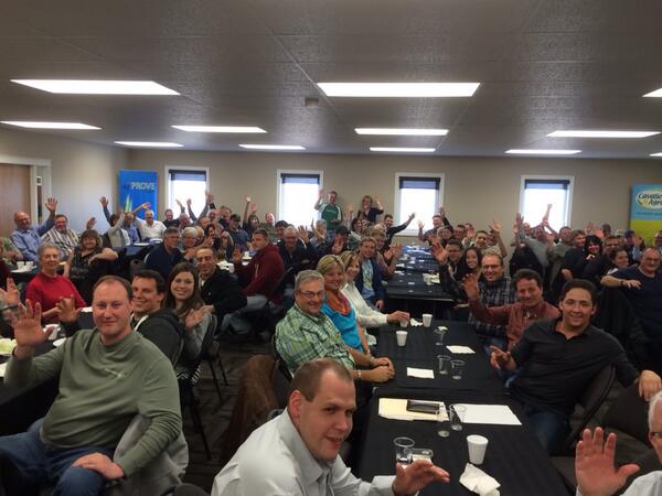 BradWall306's tweet photo. Congrats to #cavalieragrow on 15 years of creating jobs &amp; serving the ag community. Nice to meet you @AgrowErrin ! http://t.co/lKgOJnVw7A