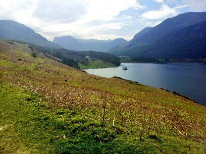 Coming off the shoulder of Rannerdale on todays #trailrun #lakedistrict #cumbria #TrailTeam2014