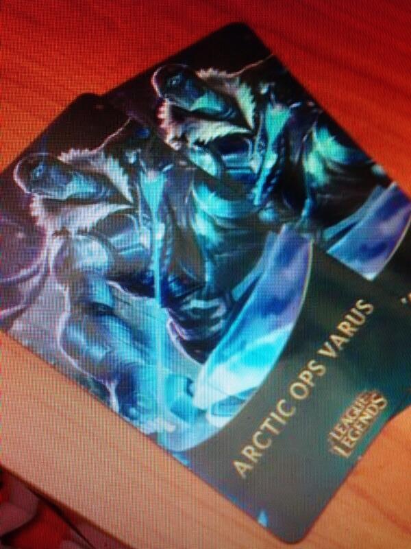 wkqeod's tweet photo. I have #ArticOpsVarus skin code I want trade this code for the  , #arcadehecarim #riotblitzcrank . follow me and PM http://t.co/ZlXLvOPeSM