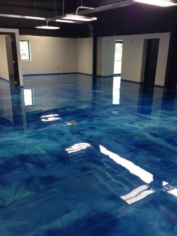 Concrete floor. No diving allowed. #slick #flooring