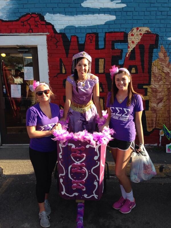 GreekWeekPSU's tweet image. Sorority chariots