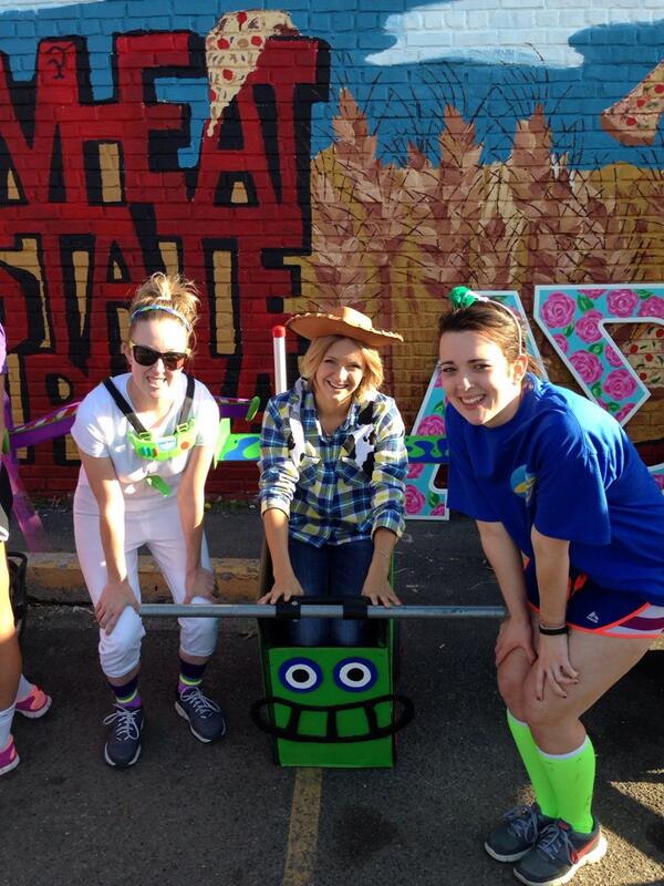 GreekWeekPSU's tweet image. Sorority chariots