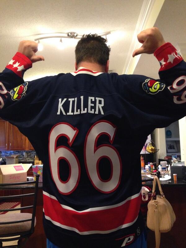 CBJ66's tweet image. Rockin my old school @BlueJacketsNHL jersey! #CBJ #fifthline let go Jackets!!! @NHL @penguins #NOLA #BattleOn #DNWA