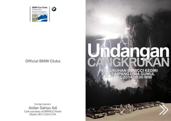 Siapa ikuut ke Kediri??? Ingin gabung bersama BMW Car Clubs Indonesia Solo Chapter?? Langsung FOLLOW @hafudo
