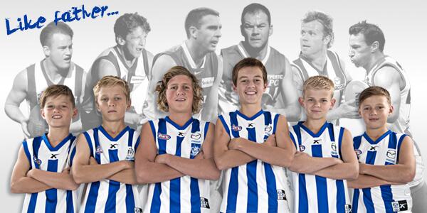 NMFCOfficial's tweet photo. How good is this? It's the next generation of Kangaroos - http://t.co/O5r4sNEQf3 #NMFC http://t.co/neVigB3cXZ