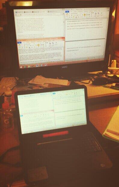 strandedin_ks's tweet image. How I do my homework when the words just seem too small on my computer... #JumboSized #OldLadyEyes