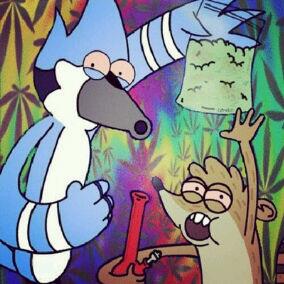 gmackj's tweet photo. Regular Show... More like its "high" time http://t.co/ndYrDV1JHJ