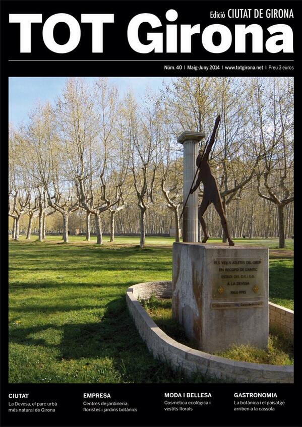 TOTGirona's tweet photo. A impremta el número 40, maig-juny. Reportatges extensos sobre la Devesa, les plantes i @girona_cat #tempsdeflors http://t.co/7dJxwjB2aL