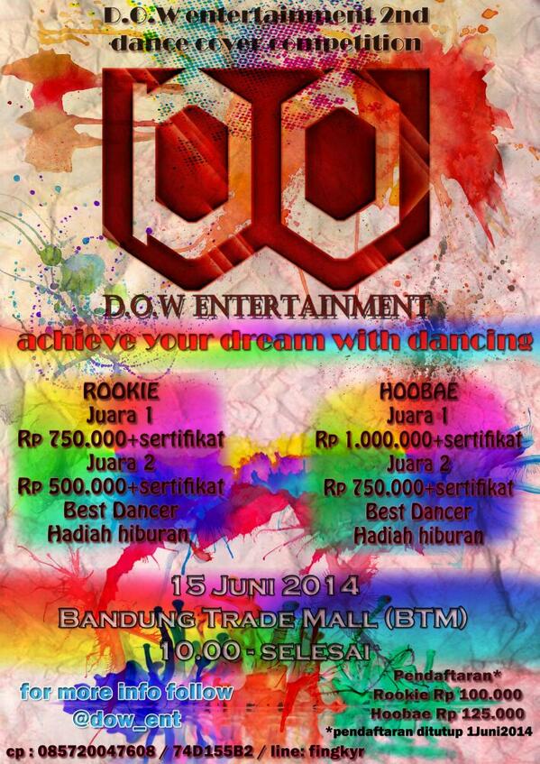 <a href="/KissA_DC/">KISS A Dance Cover</a> [Help RT] CDC "Achieve Your Dream With Dancing" 15 JUNI 2014 @ BTM - info? Cek fav! ☺