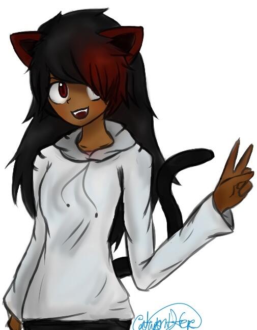 demonkillercat's tweet image. // thank to my friend draw miko //
I'm not look like Dylan anyway meow