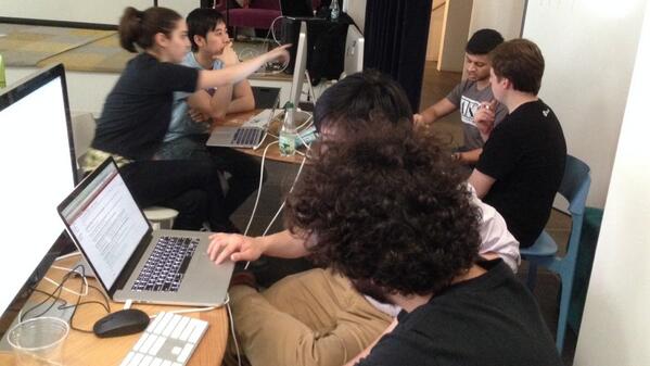 JoshuaKerievsky's tweet photo. Pairing improves our designs, skills and results. I enjoyed teaching a few NYC programmers the art of pairing. http://t.co/NigCMJTRsu