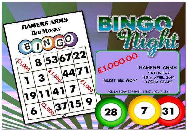 thehamersarms's tweet photo. Wow!! £1000 must be won this Saturday!!!!! http://t.co/vp7saW1LrH