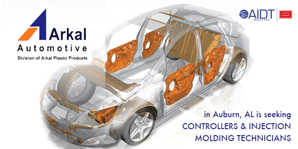 aidtedu's tweet image. #Arkal Automotive in #Auburn #AL is #hiring #Controllers &amp;amp; Injection Molding #Technicians. aidt.edu/jobs/