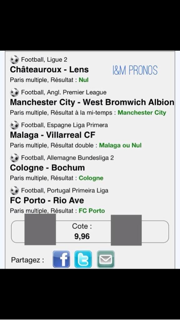 IMPronos's tweet image. Un autre combiné qui est passé avec une belle côte de 9,96👌facebook.com/pages/IM-Prono… venez sur fb likez notre page svp😊