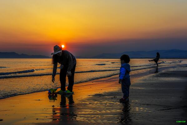 caasar's tweet image. 다대포 일몰....blog.daum.net/daewg/7334156