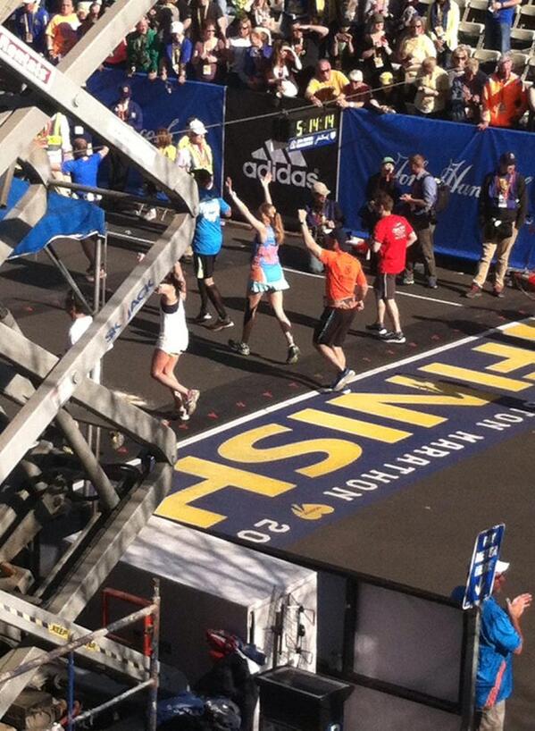 nsolera16's tweet photo. So happy to be back at work after finishing the #2014bostonmarathon http://t.co/d5PPw5iTzk