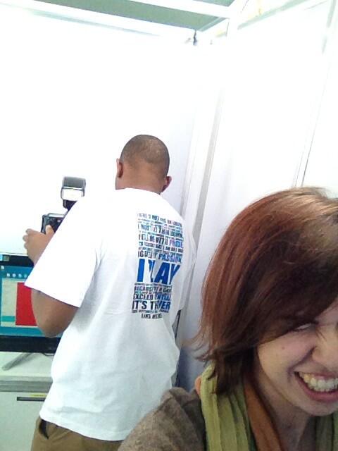 natashakbrown's tweet photo. @saintsfest
#SaintsFestSelfie 
#breakingTheEquipment
Standard bank tent...
#sorry http://t.co/4Ghypm3zDY