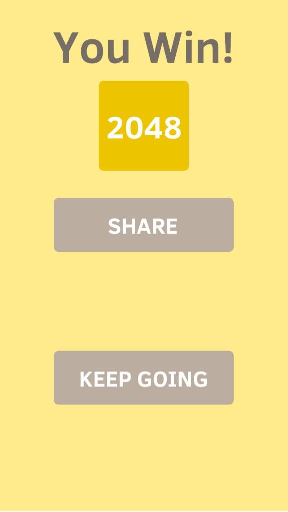 jeffnewell8's tweet photo. Just beat the 2048 game finally http://t.co/LGRR3Zmqxd