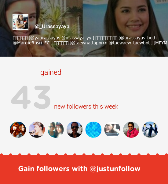 _Urassayaya's tweet image. Fab tweeps @NYTAEE @HUNHANHANHU @KeizzySer &amp;amp; more followed me. Grow with justunfollow.com/?r=twp