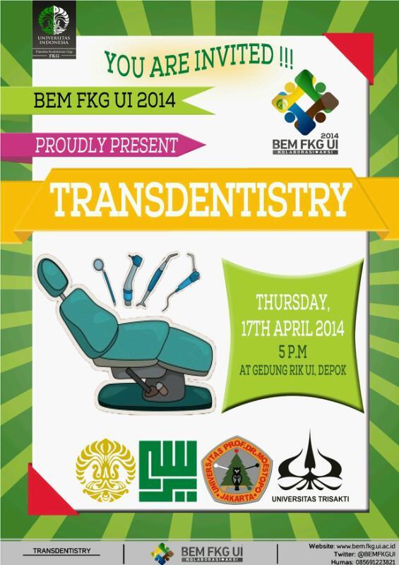 BEMFKGUI's tweet photo. Halo BEM FKG UI! Jangan lupa utk datang ke TRANSDENTISTRY hari ini pukul 17.00 di KB 102 yaa:) http://t.co/vpc5FyfX32