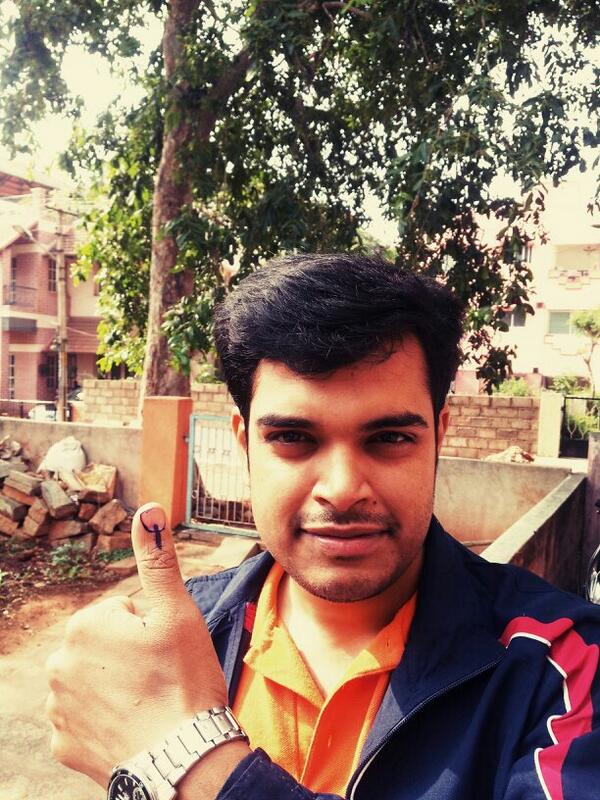 gmadiga's tweet image. Exercised my power. POWER of One Vote!
#LSElection #Karnataka