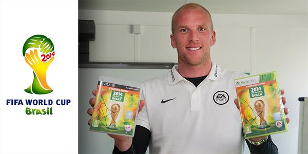 WIN a copy of @EASPORTSFIFA 2014 World Cup Brazil for X360 or PS3 signed by <a href="/Johnruddy86/">Пётр Шаломатов</a>. Follow us and RT to enter!